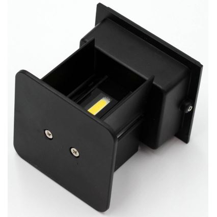LED Väli seinavalgusti 2xLED/3W/230V IP54 must