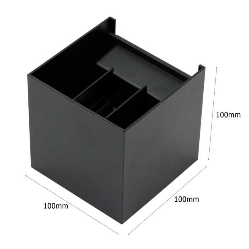 LED Väli seinavalgusti 2xLED/3W/230V IP54 must