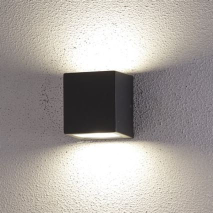 LED Väli seinavalgusti 2xLED/5W/230V 4000K IP54 must