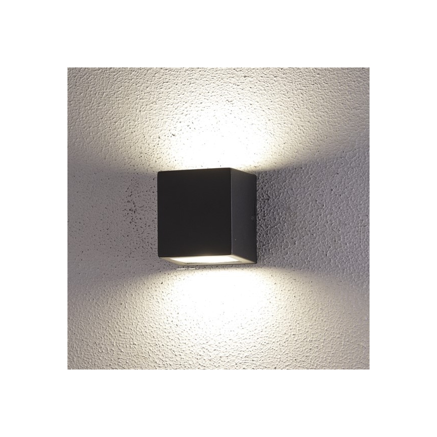 LED Väli seinavalgusti 2xLED/5W/230V 4000K IP54 must