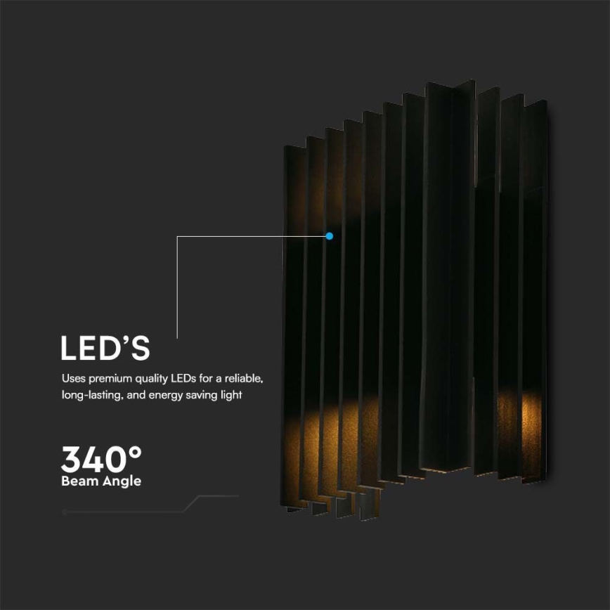 LED Väli seinavalgusti 2xLED/6W/230V IP65 3000K