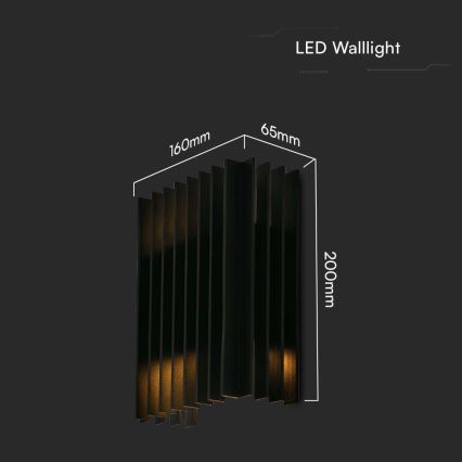 LED Väli seinavalgusti 2xLED/6W/230V IP65 3000K