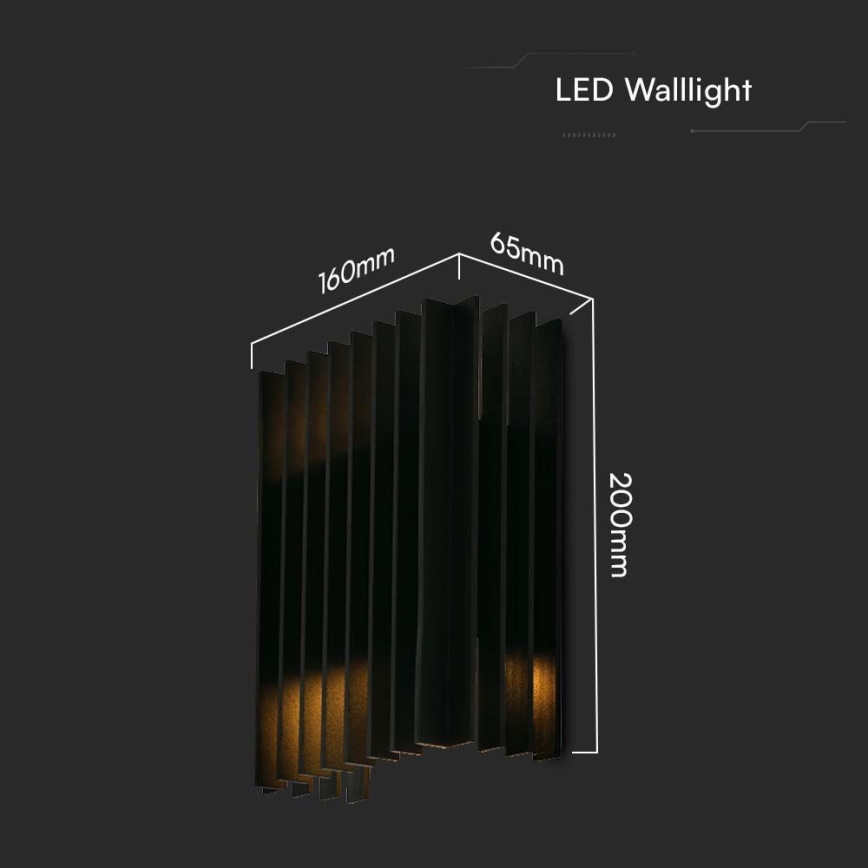 LED Väli seinavalgusti 2xLED/6W/230V IP65 3000K