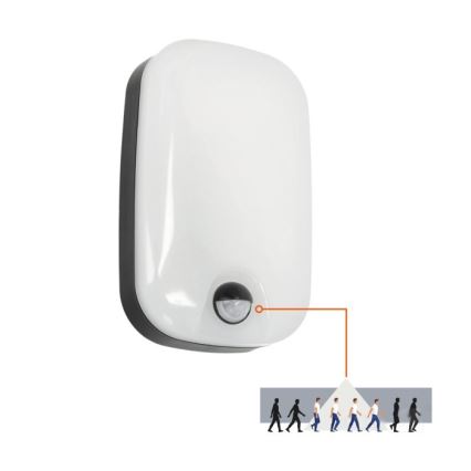 LED Väli seinavalgusti koos liikumis- ja hämardusanduriga BAVANO LED/15W/230V 3000/4000/5700K IP54
