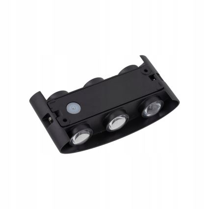 LED Väli seinavalgusti ARROW 6xLED/1W/230V IP54 must