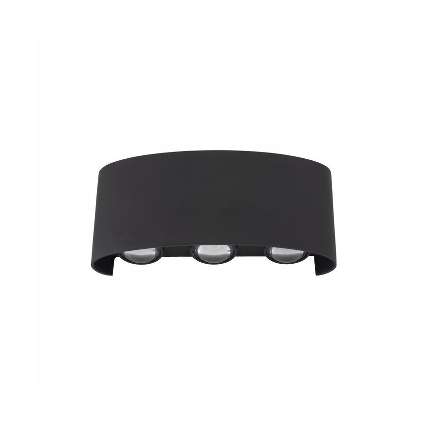 LED Väli seinavalgusti ARROW 6xLED/1W/230V IP54 must
