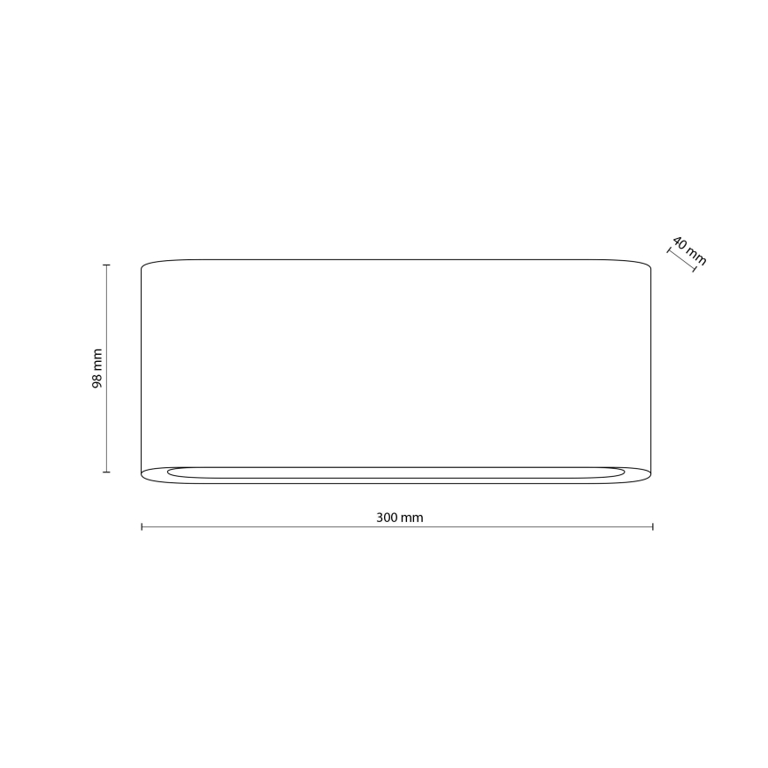 LED Väli seinavalgusti ARWENA 2xLED/12W/230V IP54 must