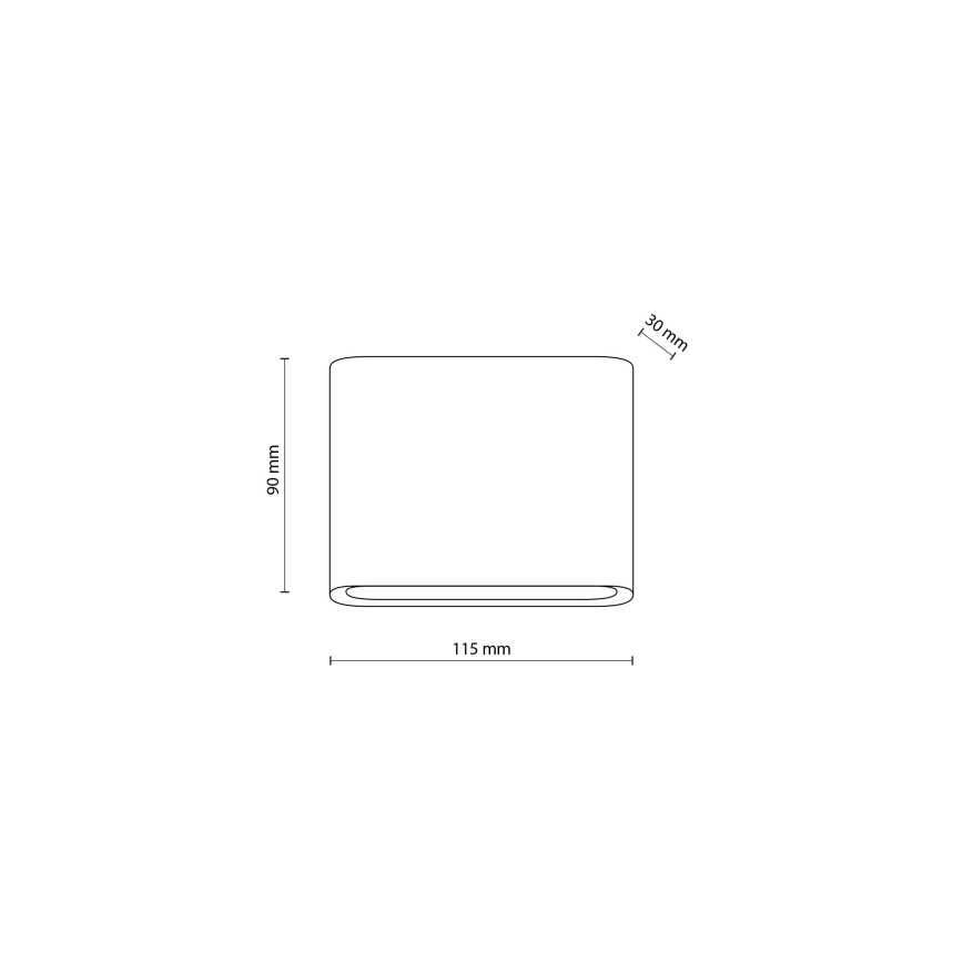 LED Väli seinavalgusti ARWENA 2xLED/3W/230V IP54 must
