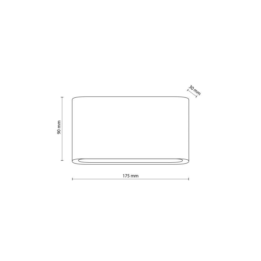 LED Väli seinavalgusti ARWENA 2xLED/6W/230V IP54 must
