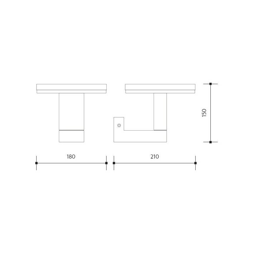 LED Väli seinavalgusti BARI LED/10W/230V 4000K IP54 antratsiit