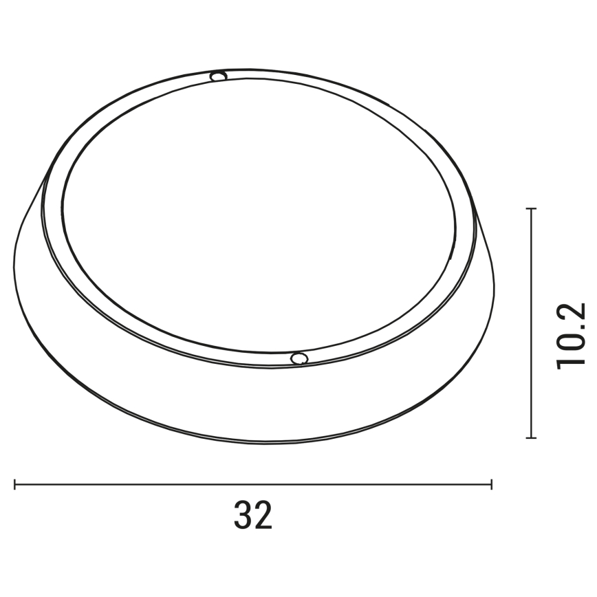LED Väli seinavalgusti BULKHEAD LED/30W/230V 4000K IP54 must