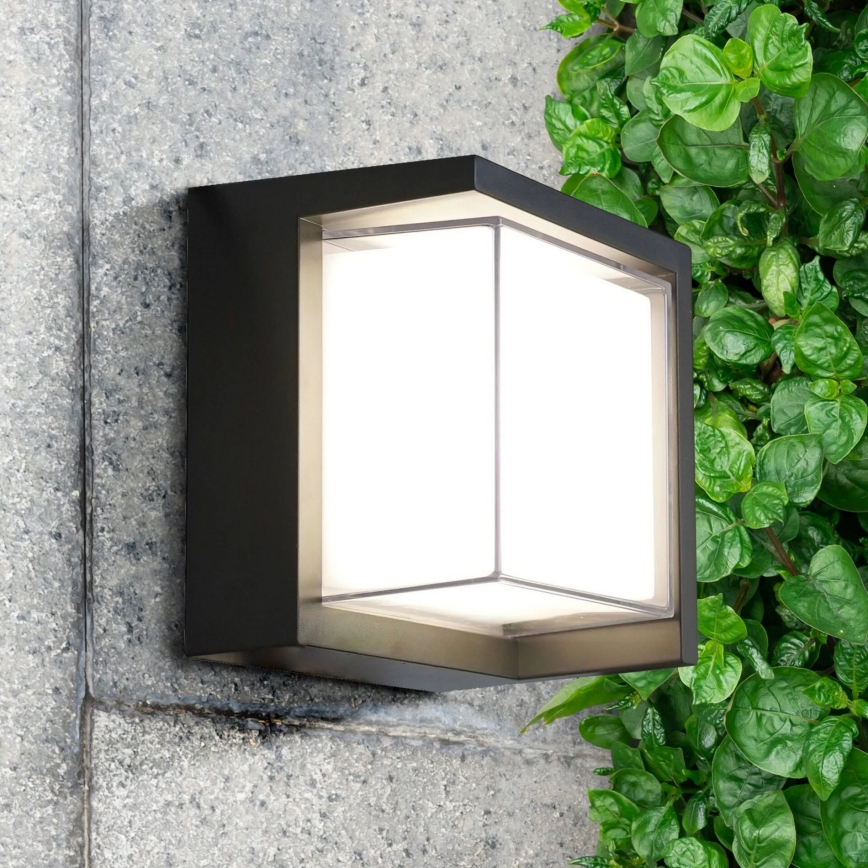 LED Väli seinavalgusti ESSEN LED/12W/230V IP44 must