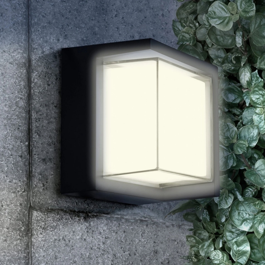 LED Väli seinavalgusti ESSEN LED/12W/230V IP44 must
