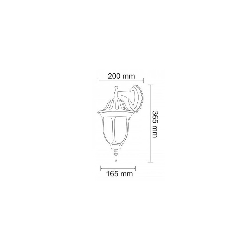 LED Väli seinavalgusti FLORENCJA 1xE27/10W/230V IP43