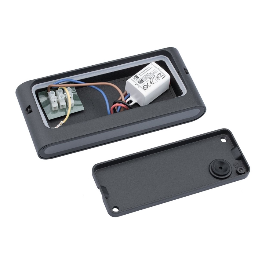 LED Väli seinavalgusti FLOW LED/6W/230V IP54 must