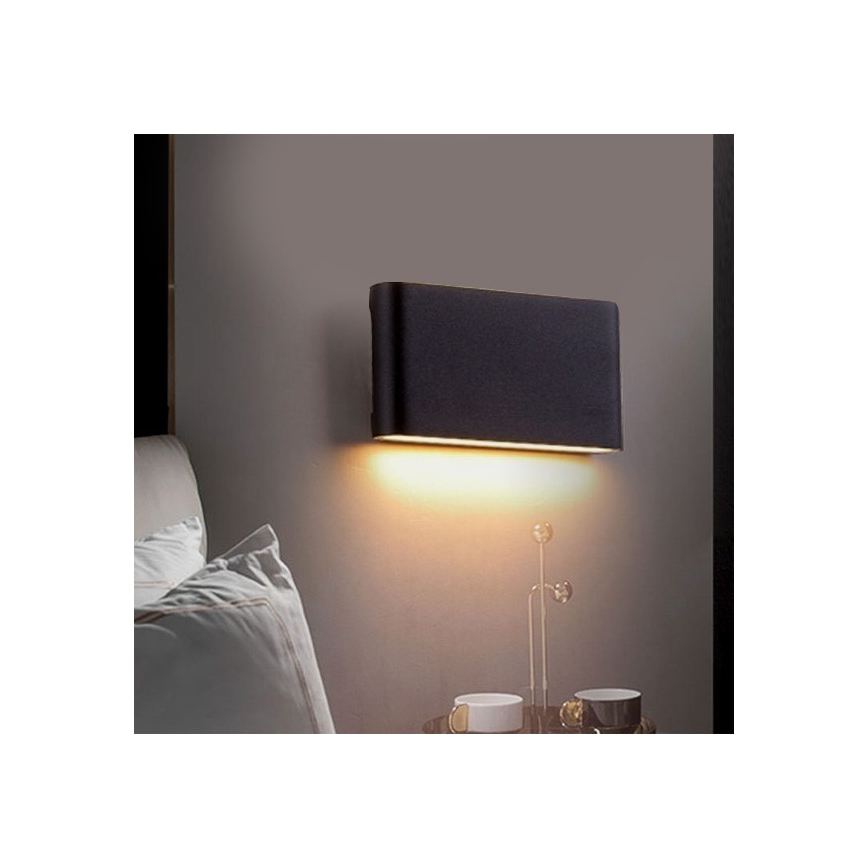 LED Väli seinavalgusti FLOW LED/9W/230V IP54 4000K antratsiit