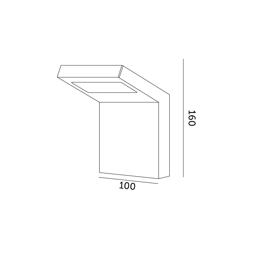 LED Väli seinavalgusti INDUO K LED/10W/230V 4000K IP54