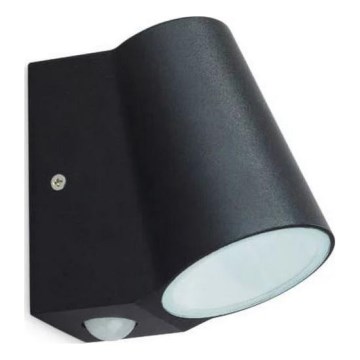 LED Väli seinavalgusti koos anduriga BUNOL LED/6W/230V IP44 must