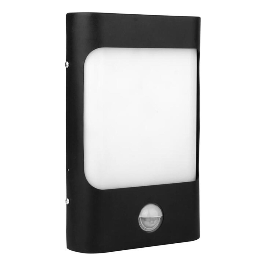 LED Väli seinavalgusti koos anduriga CORDOBA LED/9W/230V IP44 must