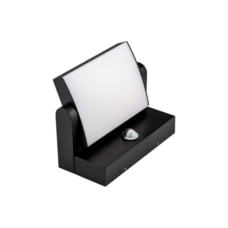 LED Väli seinavalgusti koos anduriga LED/17W/230V 3000K IP65 must