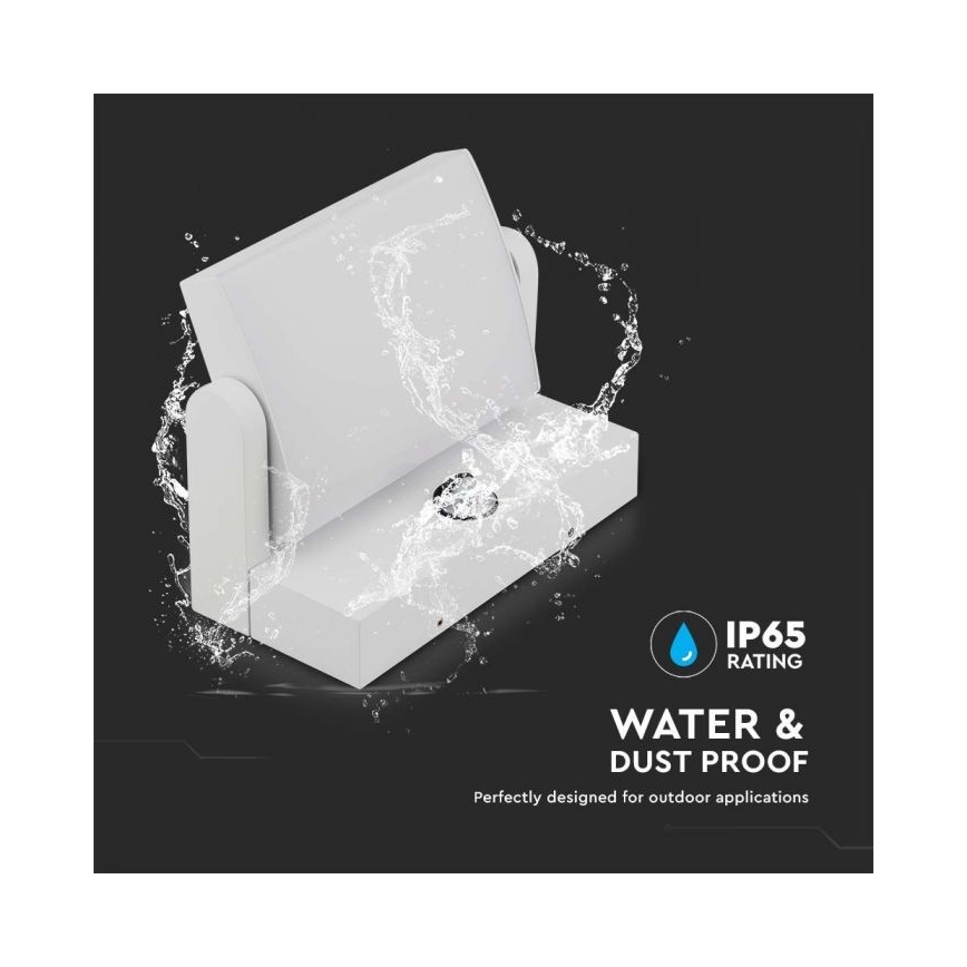 LED Väli seinavalgusti koos anduriga LED/17W/230V 4000K IP65 valge