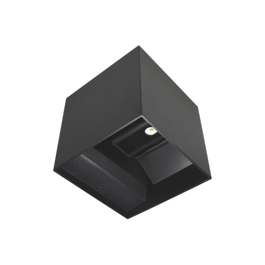 LED Väli seinavalgusti KREON 2xLED/3W/230V IP54 4000K must