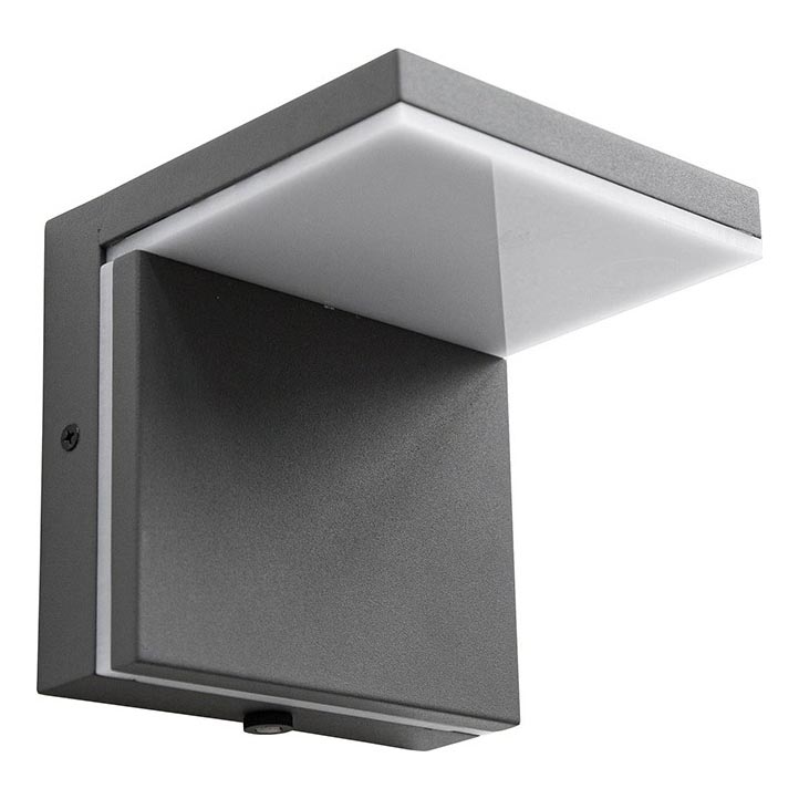 LED Väli seinavalgusti LASSAN LED/8W/230V 3000K IP54 antratsiit