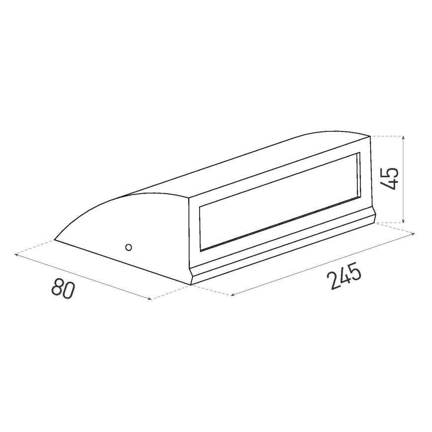 LED Väli seinavalgusti LED/10W/230V IP54