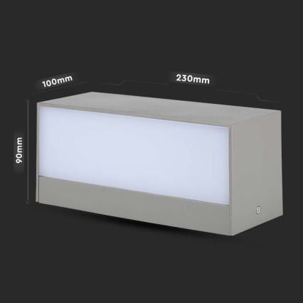 LED Väli seinavalgusti LED/12W/230V 3000K IP65