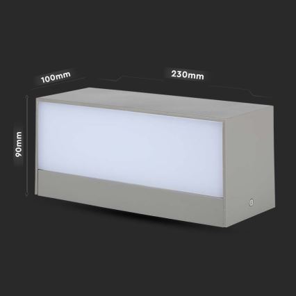 LED Väli seinavalgusti LED/12W/230V 4000K IP65