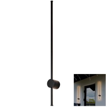LED Väli seinavalgusti LED/12W/230V 4000K IP65 must