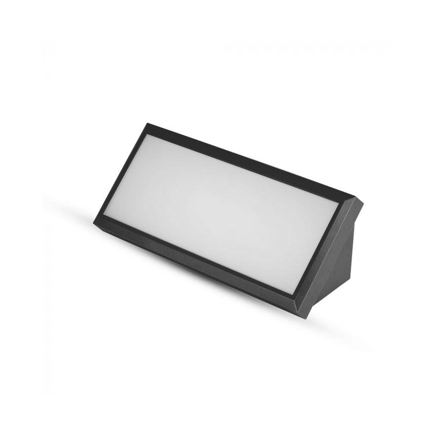 LED Väli seinavalgusti LED/12W/230V 6400K IP65 must