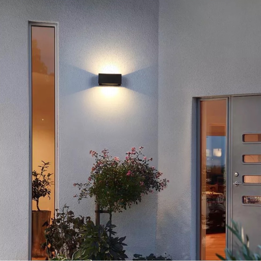 LED Väli seinavalgusti LED/12W/230V IP54 must