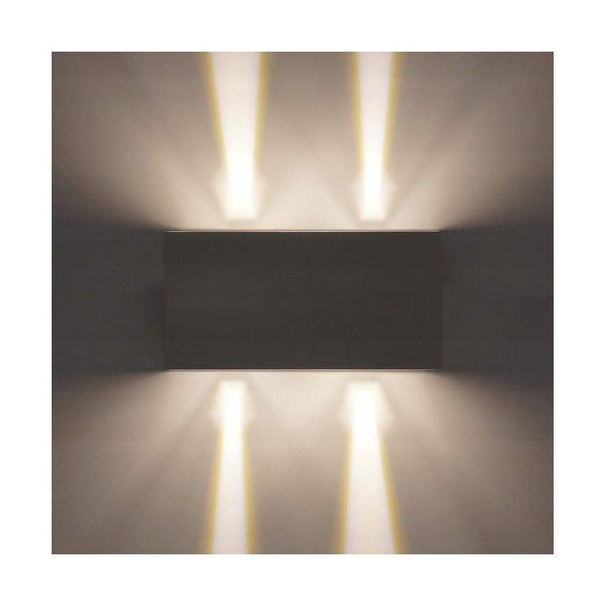 LED Väli seinavalgusti LED/12W/230V IP54 must