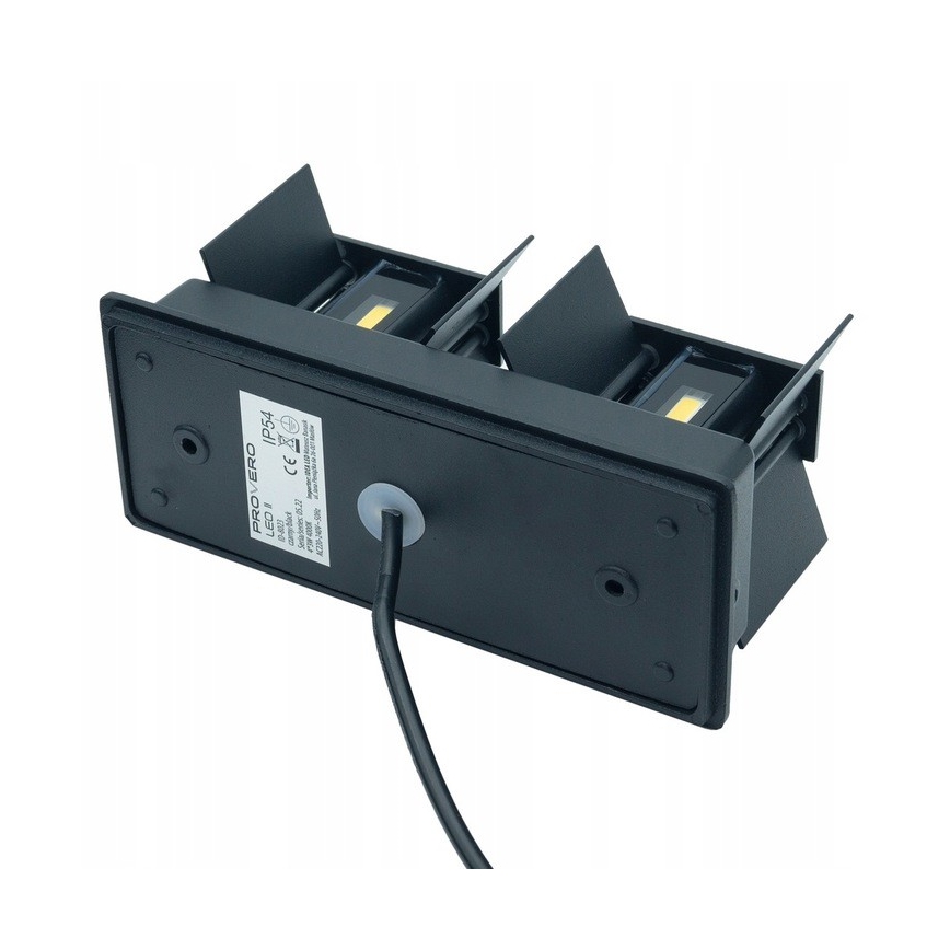LED Väli seinavalgusti LED/12W/230V IP54 must