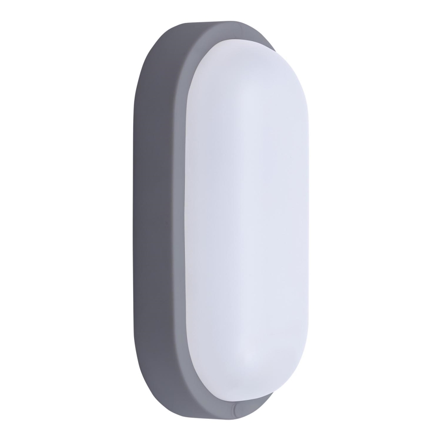 LED Väli seinavalgusti LED/13W/230V 4000K IP54 hall ovaalne