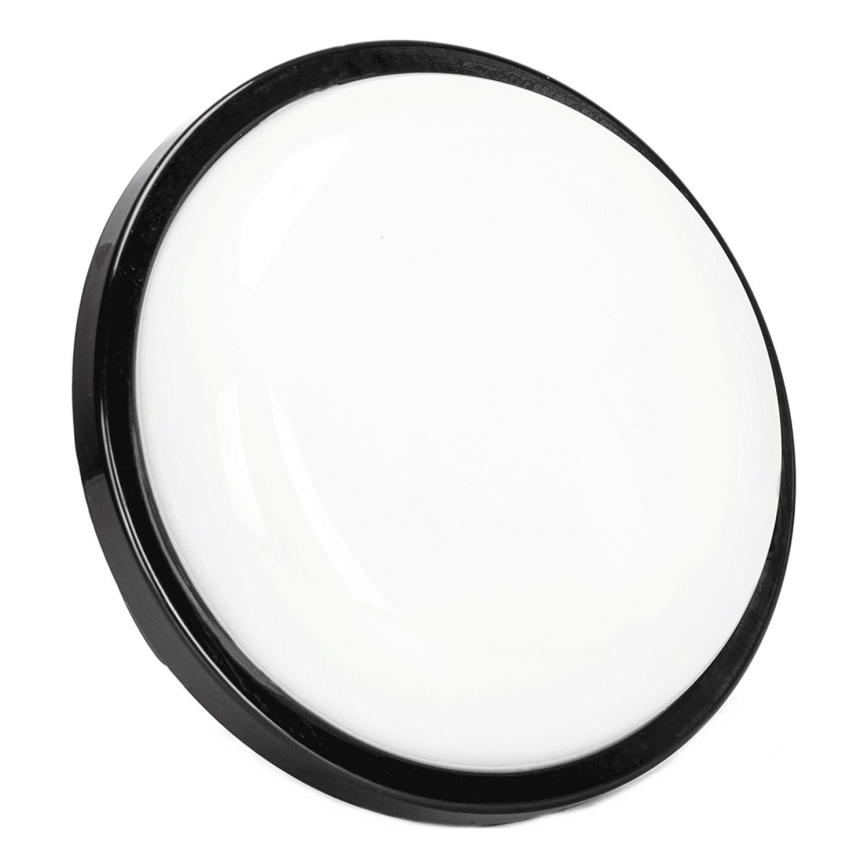 LED Väli seinavalgusti LED/15W/230V 6500K d. 15,5 cm must IP65