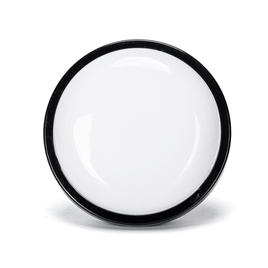 LED Väli seinavalgusti LED/15W/230V 6500K d. 15,5 cm must IP65