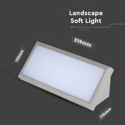 LED Väli seinavalgusti LED/20W/230V 3000K IP65 hall