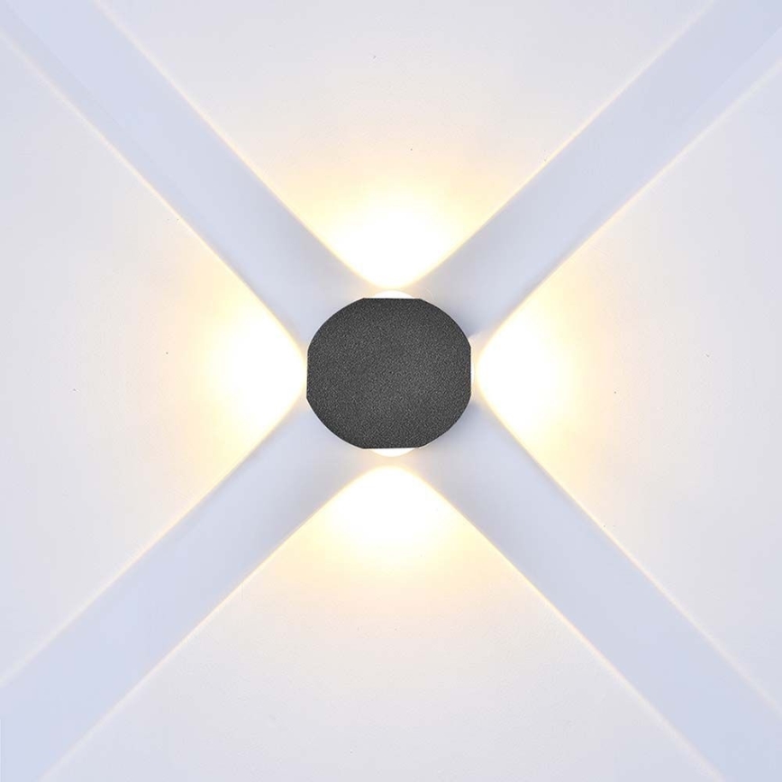 LED Väli seinavalgusti LED/4W/230V 3000K IP54 must