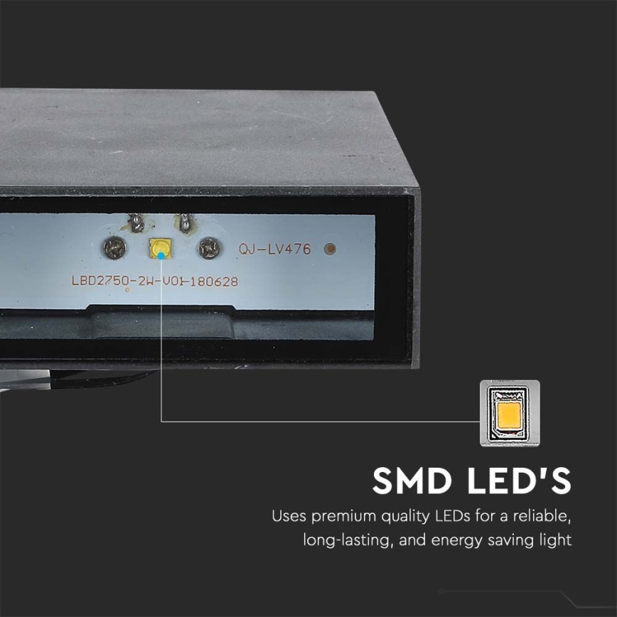 LED Väli seinavalgusti LED/4W/230V 3000K IP65 must
