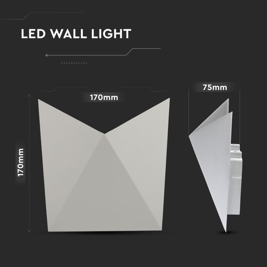 LED Väli seinavalgusti LED/5W/230V 3000K IP65 hall