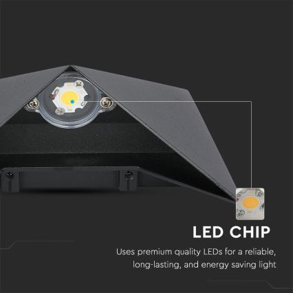 LED Väli seinavalgusti LED/5W/230V 3000K IP65 must