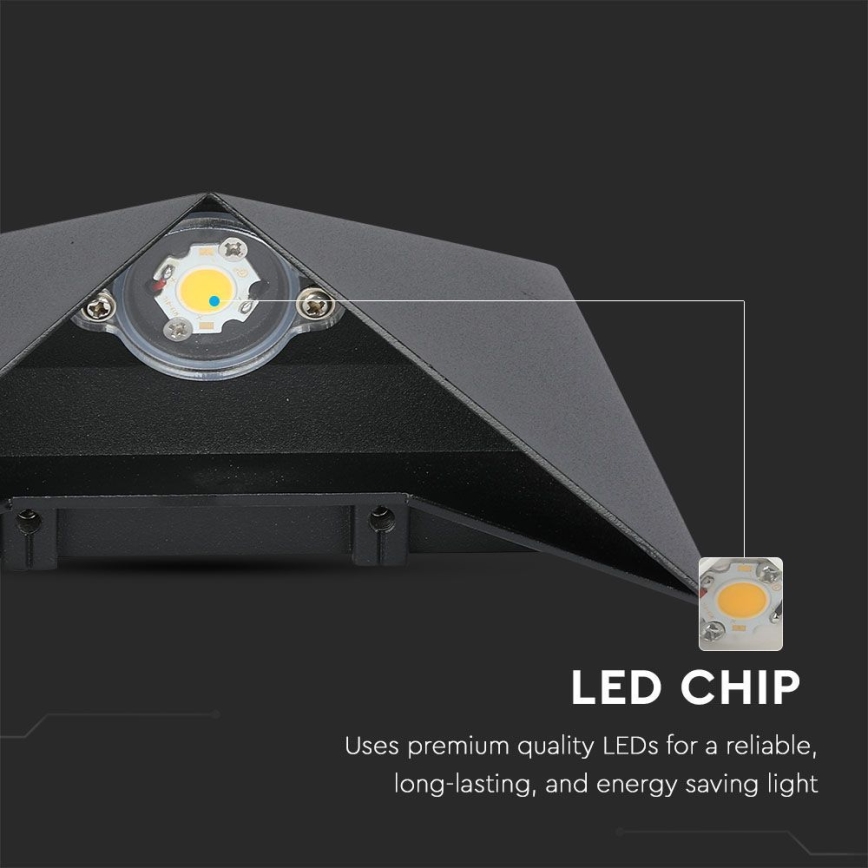 LED Väli seinavalgusti LED/5W/230V 3000K IP65 must