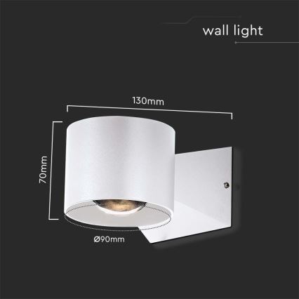 LED Väli seinavalgusti LED/5W/230V 3000K IP65 valge