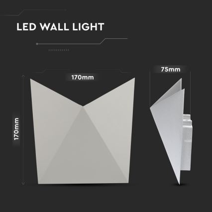 LED Väli seinavalgusti LED/5W/230V 4000K IP65 hall