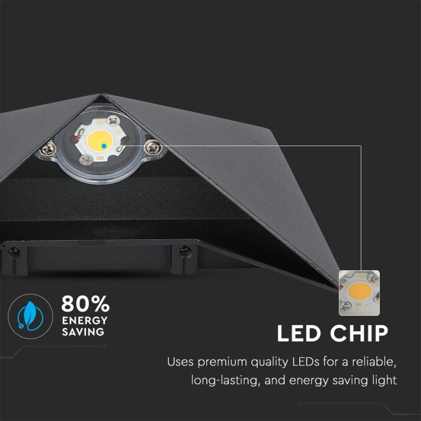 LED Väli seinavalgusti LED/5W/230V 4000K IP65 must