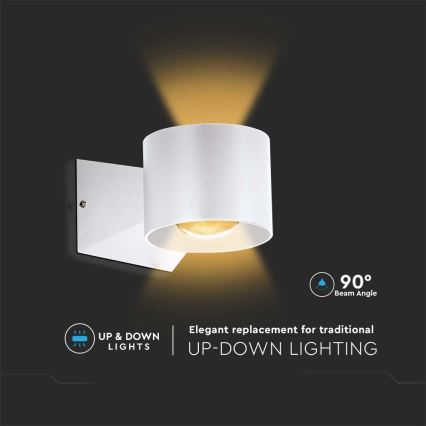 LED Väli seinavalgusti LED/5W/230V 4000K IP65 valge