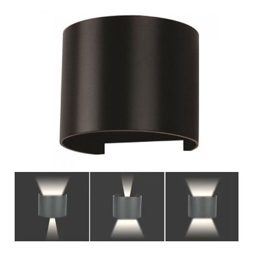 LED Väli seinavalgusti LED/6W/230V 3000K IP65 must