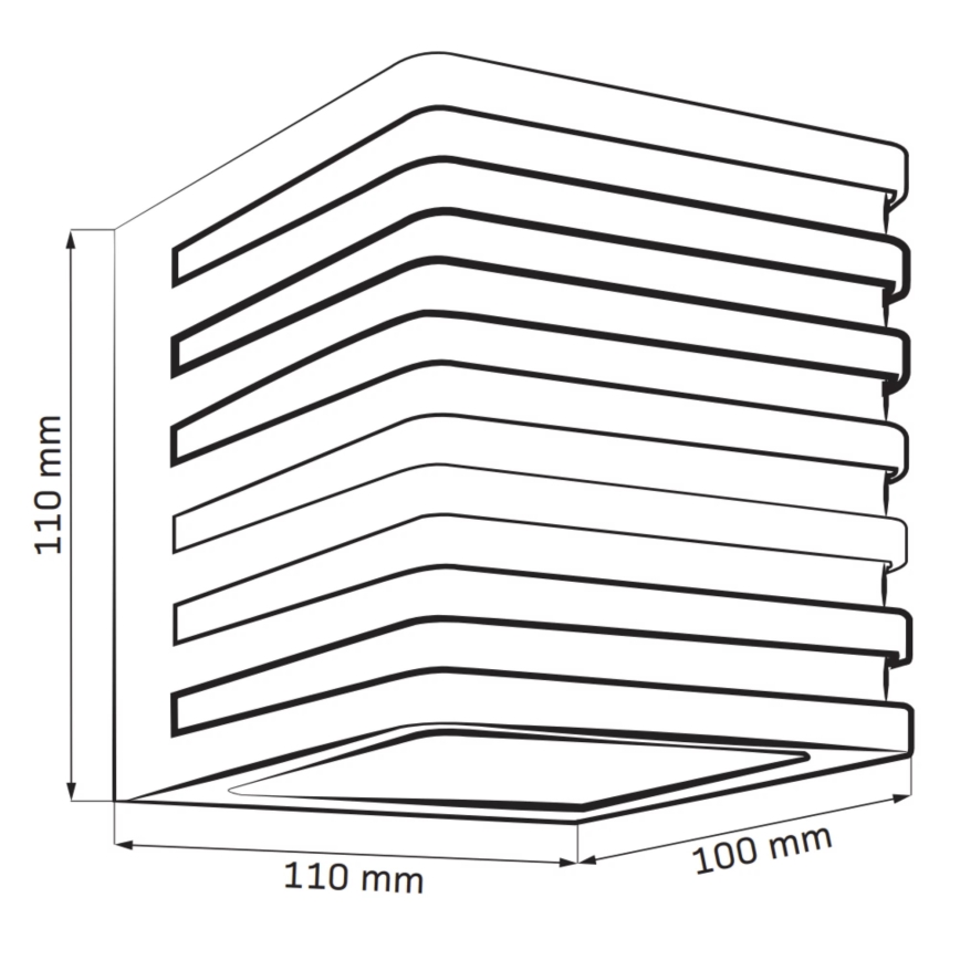 LED Väli seinavalgusti MAXWELL LED/10W/230V IP54 antratsiit